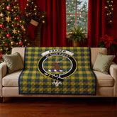 Fraser (of Lovat) Yellow Tartan Crest Quilt
